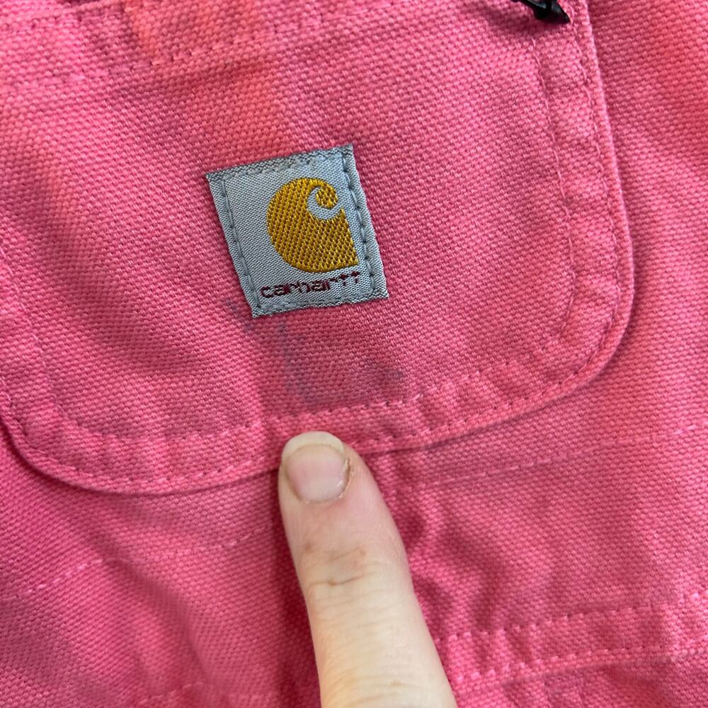 Carhartt Overalls Baby Girls Fleece lined Pink size 6M - Picture 2 of 5